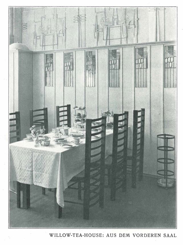 Charles Rennie Mackintosh - A Pair of Ladderback Chairs for Miss Cranston&#39;s Willow Tea House in Glasgow | MasterArt